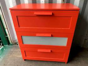 Freecycle Free red chest of drawers