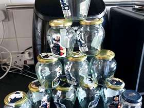 Freecycle Various sized clean jars with lids