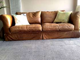 Freecycle Leather Two Seater Sofa