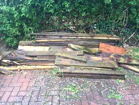 Freecycle Old decking for firewood