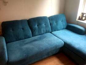 Freecycle Blue corner sofa