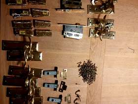 Freecycle Quantity of brass door furniture
