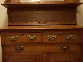 Freecycle Antique Reproduction Breakfront or Hutch