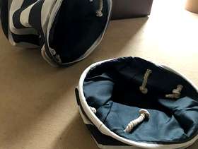 Freecycle Two striped laundry bags