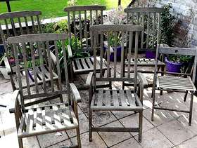 Freecycle Wooden Garden Chairs