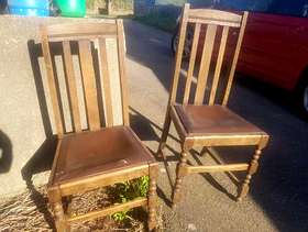 Freecycle Wooden chairs