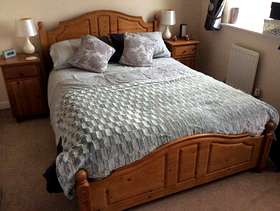 Freecycle Solid pine bed frame
