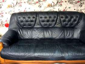 Freecycle Leather sofa