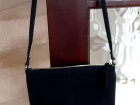 Freecycle New Accessorize Black Real Suede Across Body Bag