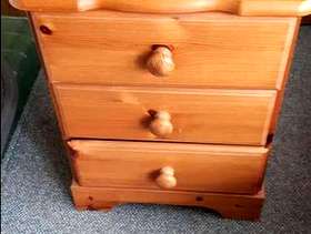 Freecycle Pine bedside table