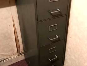 Freecycle Vintage Filing Cabinets - two