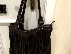 Freecycle Brown fringed ladies handbag