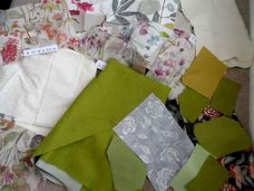 Freecycle Collection of fabric pieces - collect from Pyrford
