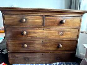 Freecycle Large solid wood chest of drawers