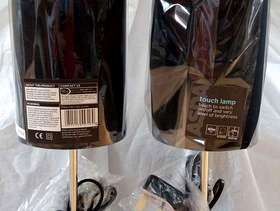 Freecycle Black pair of ASDA touch bedside lamps