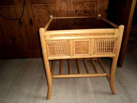 Freecycle Cane coffee table