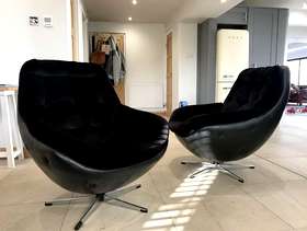 Freecycle Swivel and tilt 70's armchairs