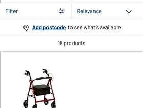 Freecycle Four wheeled walker seat