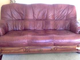 Freecycle Leather settee