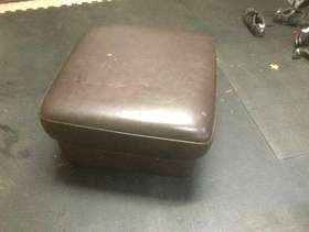 Freecycle Leather footstool