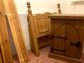 Freecycle A single bed and cabinet