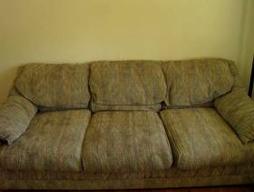 Freecycle Couches, love seat, and ottoman