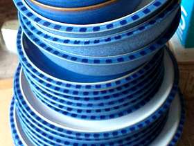 Freecycle Set of Denby blue dinner set