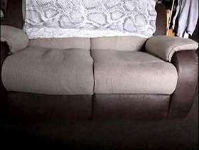 Freecycle 2 seater recliner settee