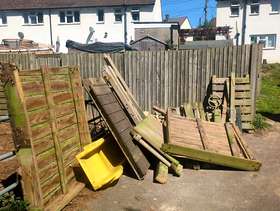 Freecycle Free collection of wood.
