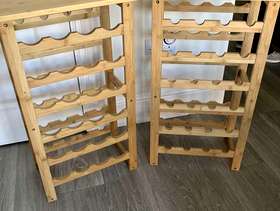 Freecycle Pair of wooden wine racks
