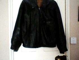 Freecycle Mans black leather jacket
