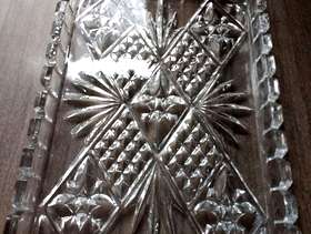 Freecycle Vintage heavy glass tray