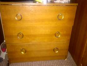 Freecycle Antique pine chest of drawers