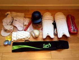 Freecycle Set of Youth Cricket Equipment (pads, helmet, balls etc.) - ...