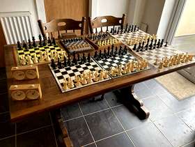 Freecycle 15 full sets of chess pieces, some chess boards and ...