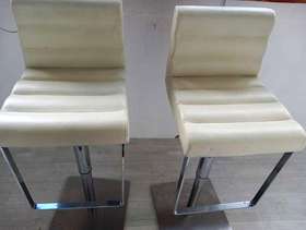 Freecycle 2 x cream breakfast bar swivel chairs
