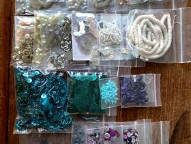 Freecycle SEQUINS (24 packets): VARIETY OF SIZES, SHAPES, COLOURS