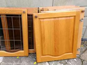 Freecycle 12 Oak kitchen doors
