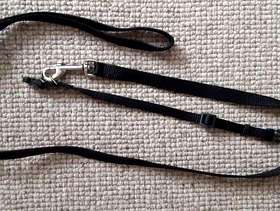 Freecycle New Black Nylon Collar and Lead Set