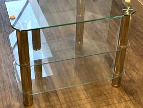 Freecycle Glass and chrome TV stand