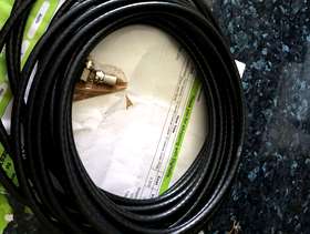 Freecycle Coaxial cable single 10 metres RG6 Black New