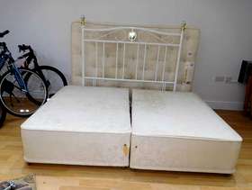 Freecycle Double bed and headboard