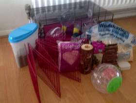 Freecycle Hamster Cage with accessories