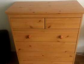 Freecycle Pine style chest of drawers
