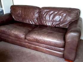 Freecycle Leather Sofa