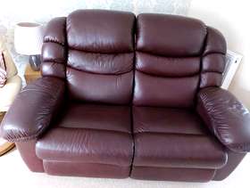 Freecycle Sofa. 3 seater Leather reclining