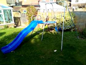 Freecycle Children's swing frame and slide