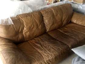 Freecycle Comfy leather sofa