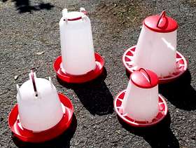 Freecycle Chicken feeders and drinkers