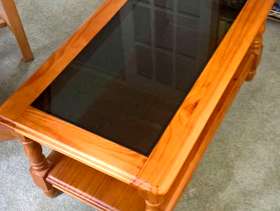 Freecycle Glass top table